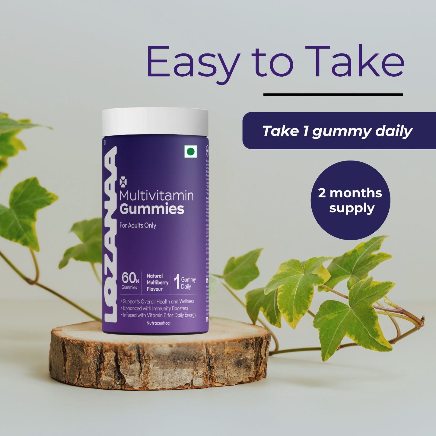 Daily Multivitamin Gummies | Immunity, Energy & More - Lozanaa