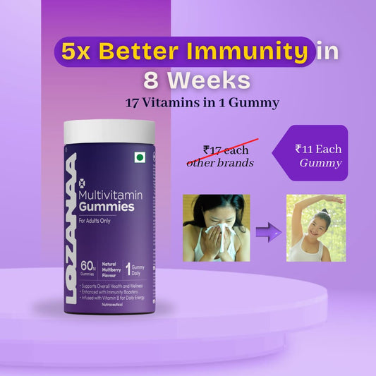 Daily Multivitamin Gummies | Immunity, Energy & More - Lozanaa
