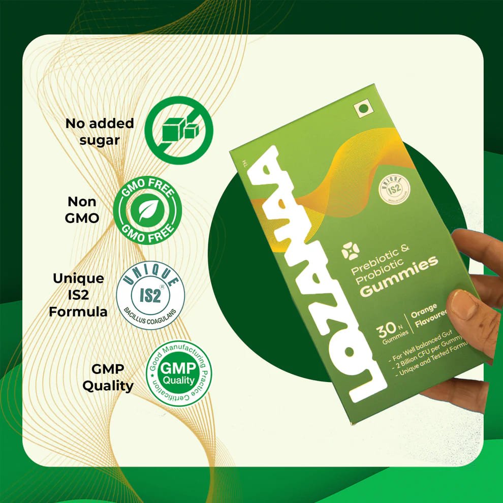 Lozanaa Gut - Reset Gummies | Bloat Less. Digest Better. Feel Lighter. - Lozanaa