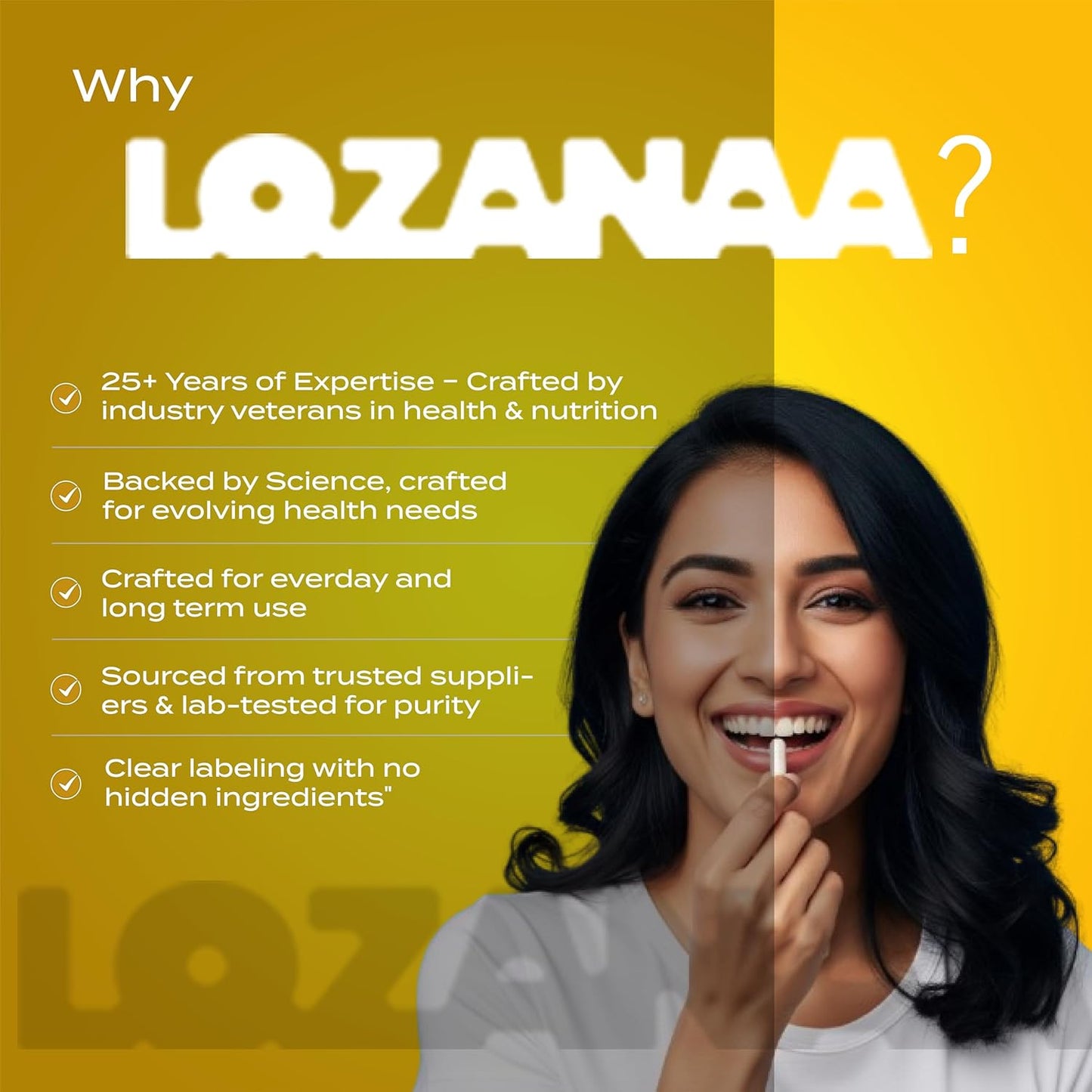 Lozanaa Vitamin D3 K2 B12 Tablets - Lozanaa