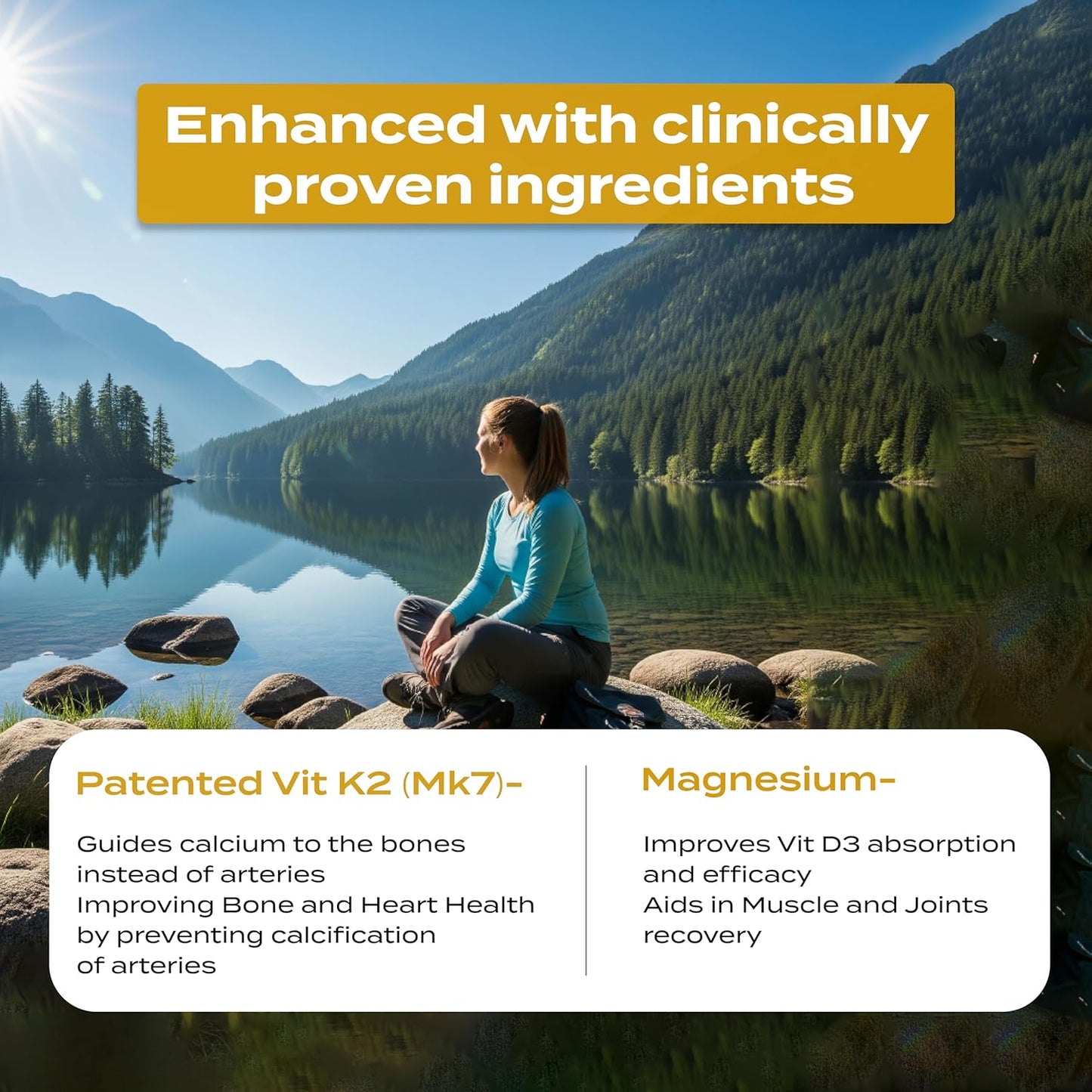 Lozanaa Vitamin D3 K2 B12 Tablets - Lozanaa