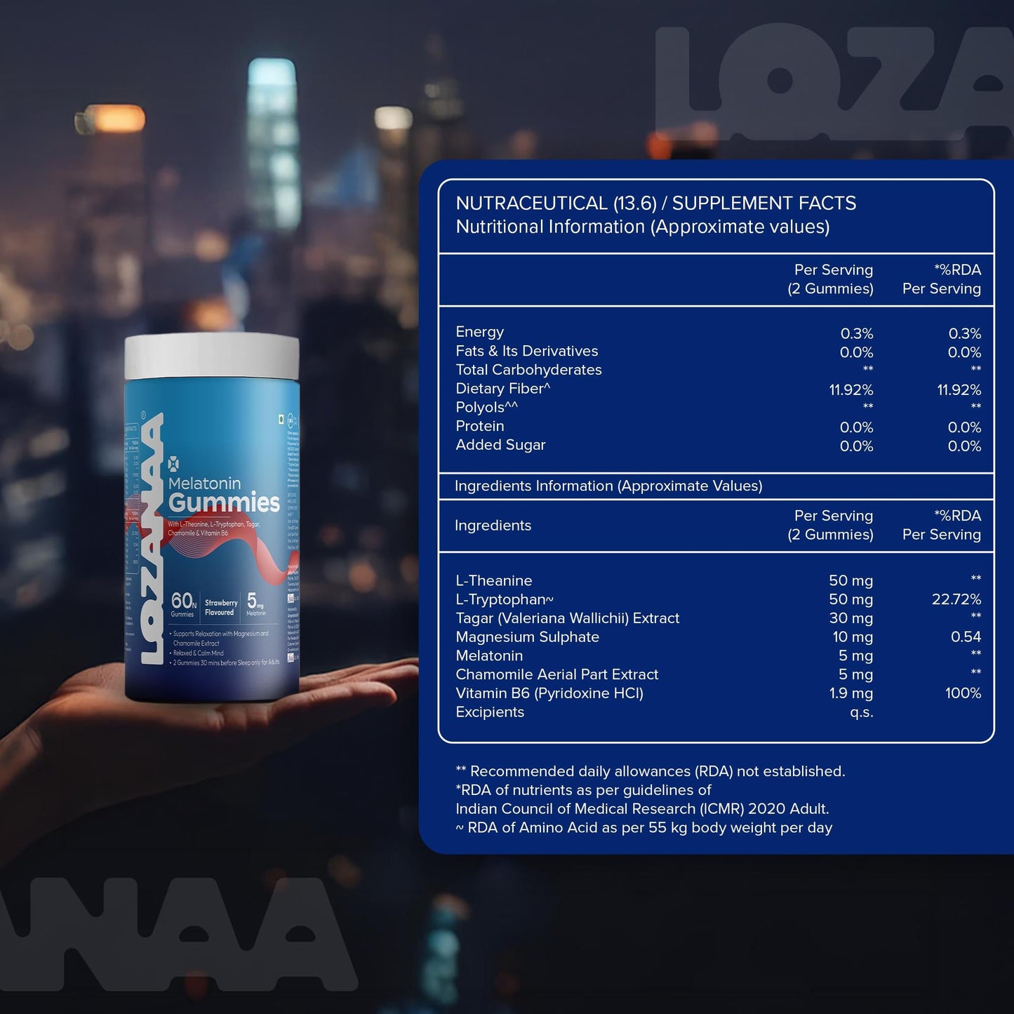 Melatonin Sleep Gummies | For Deeper, Better Rest - Lozanaa