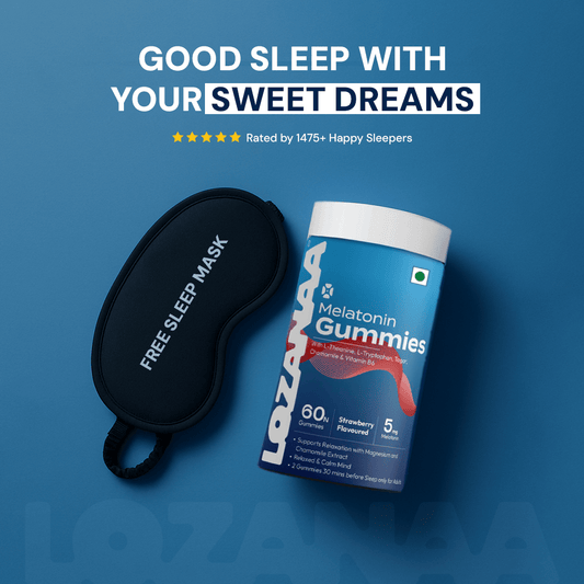 Buy Melatonin gummies with free sleep mask for better sleep