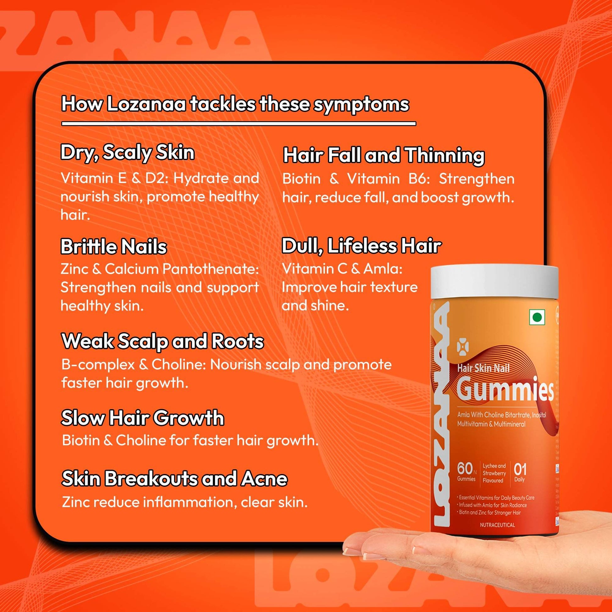 Stronger Hair, Glowing Skin & Healthier Nails in 30 Days - Lozanaa