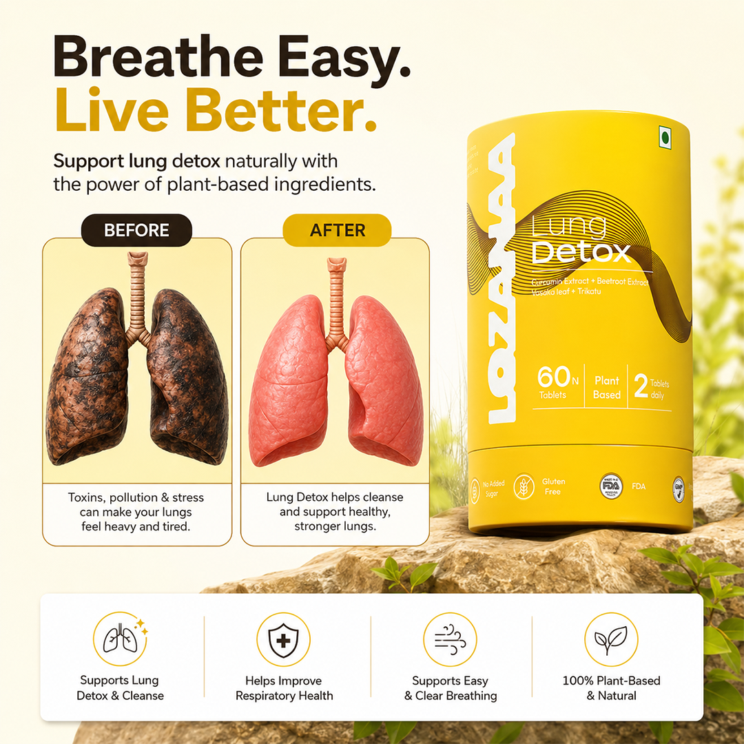 Lozanaa Lung Detox Tablet | Lung Cleanse Supplement