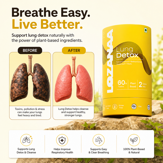 Lozanaa Lung Detox Tablet | Lung Cleanse Supplement