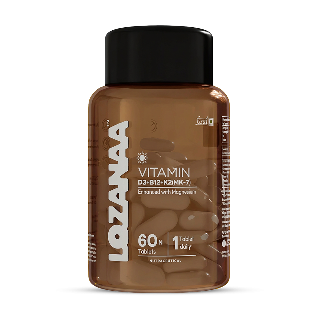 Vitamin D3 K2 B12 Tablets for Bone & Muscle Support