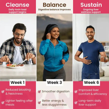 Liver Detox Tablet Process Timeline