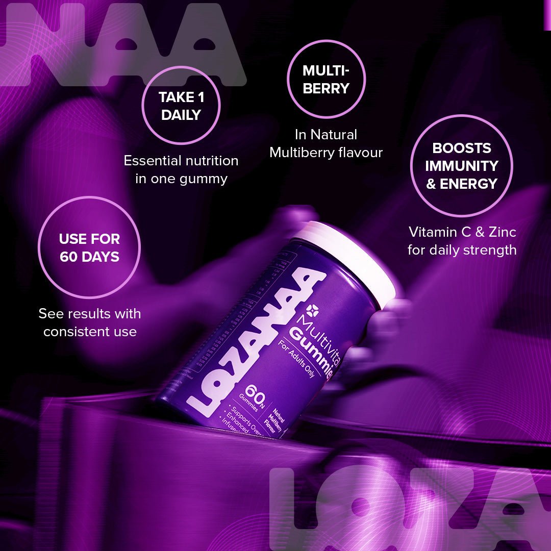 Daily Multivitamin Gummies | Immunity, Energy & More - Lozanaa