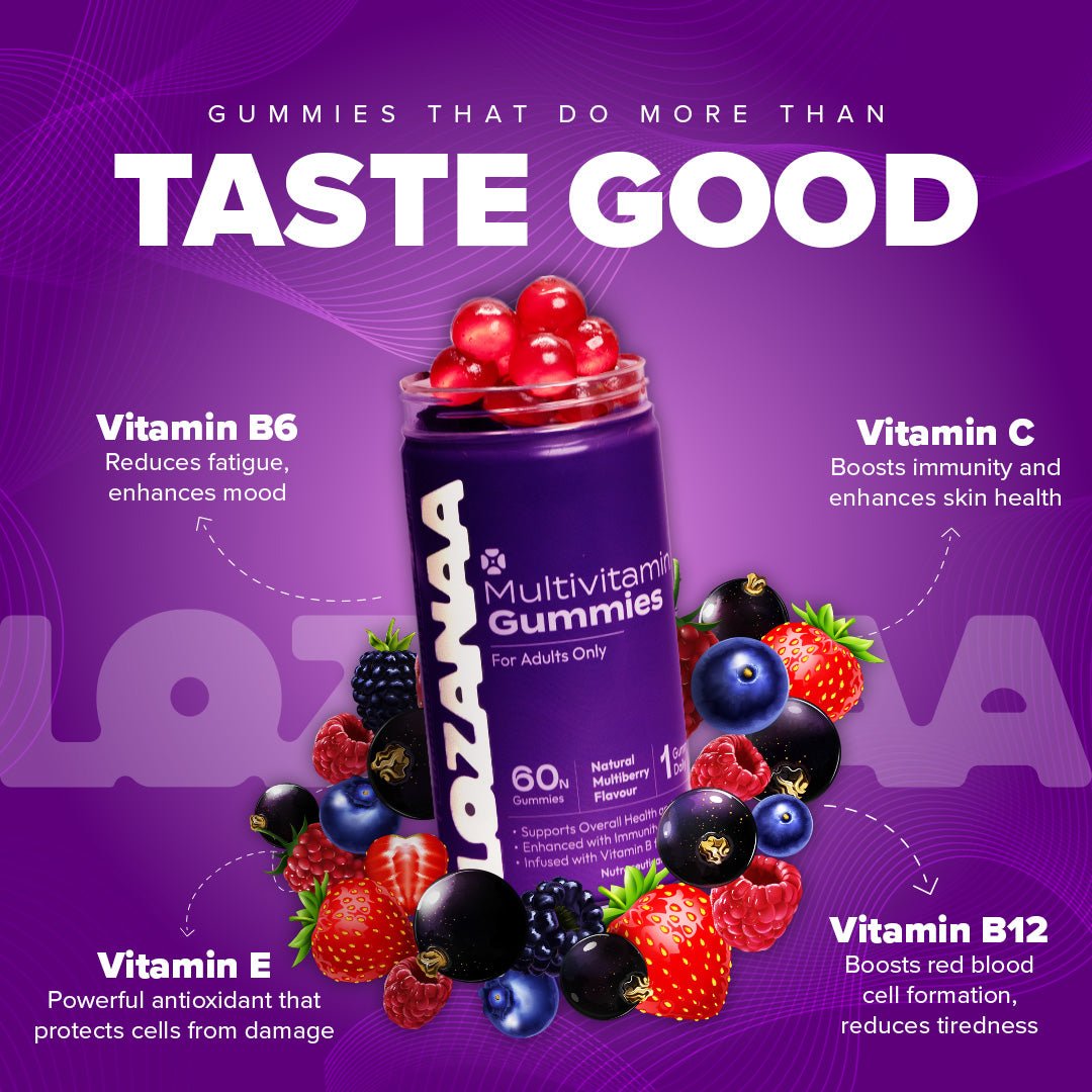 Daily Multivitamin Gummies | Immunity, Energy & More - Lozanaa