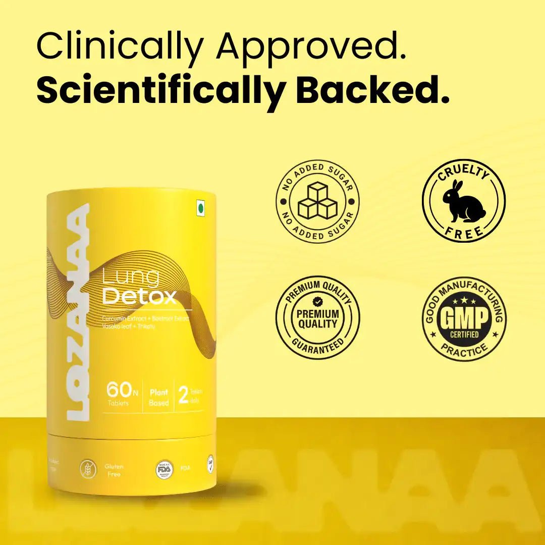 Lozanaa Lung Detox Tablet - Approved Scientifically 