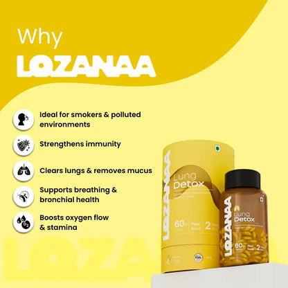 Why Choose Lozanaa Lungs Detox Tablet