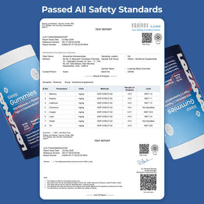 Lozanaa Melatonin Sleep Gummies Tablet Passed All Safety Standards