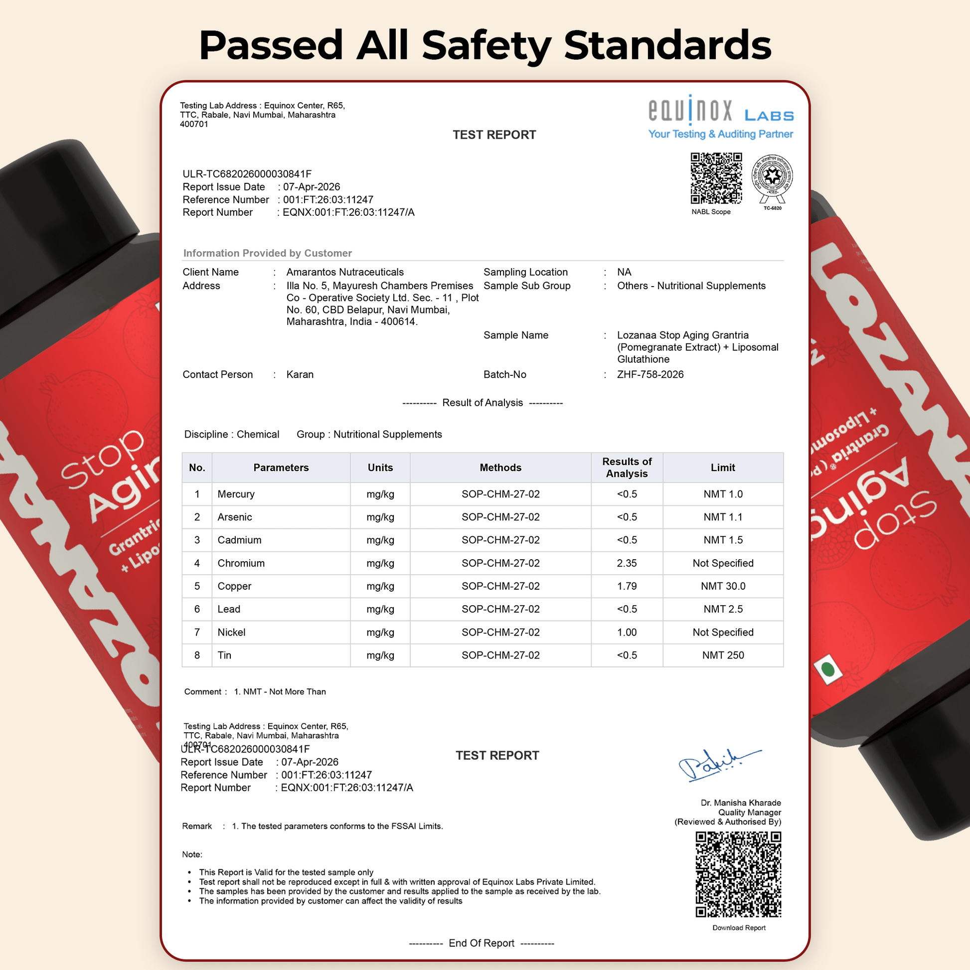 Lozanaa Stop Aging Capsule - Lozanaa