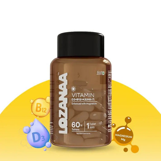 Lozanaa Vitamin D3 K2 B12 Tablets - Lozanaa