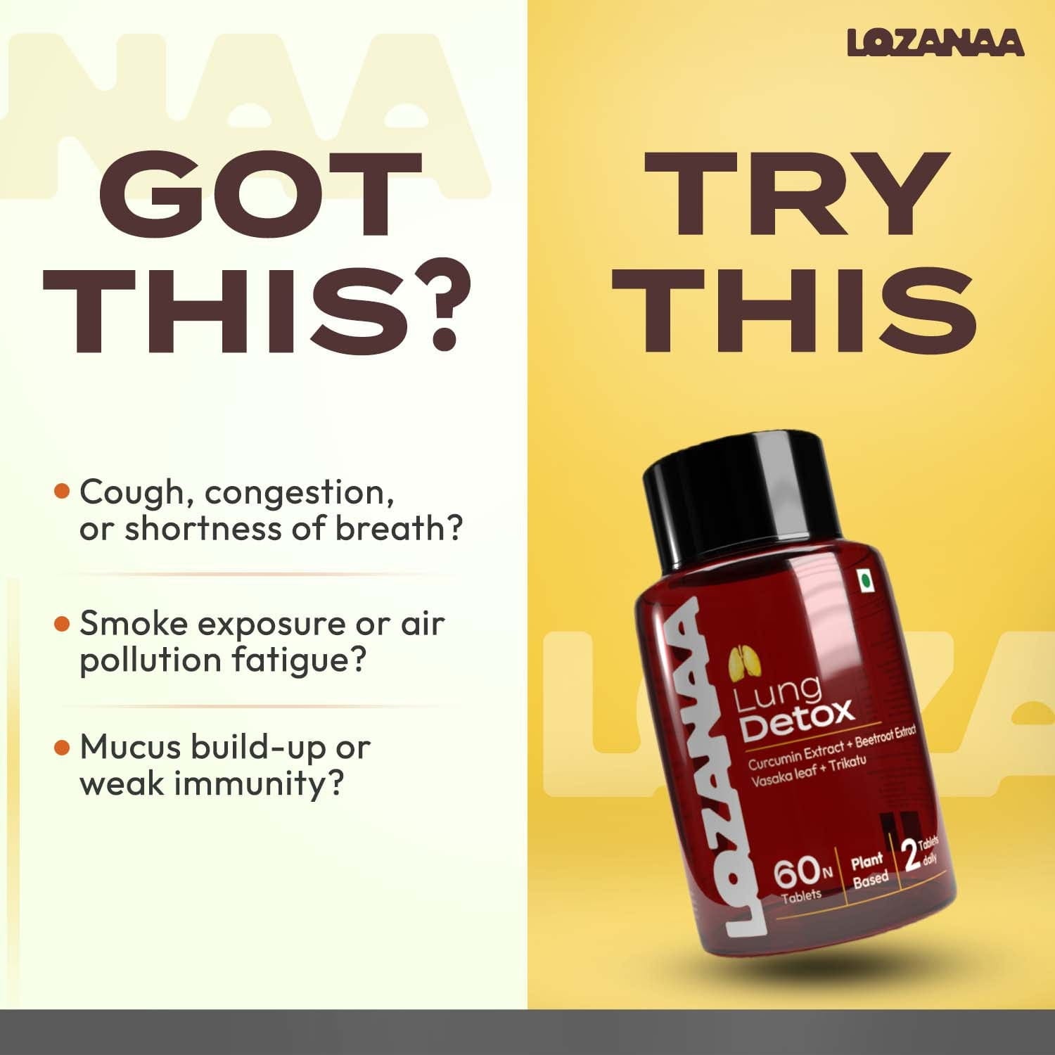 Lung Detox Tablets - Lozanaa