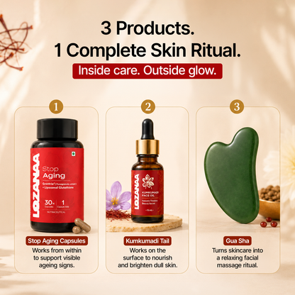 The Lozanaa Anti-Aging Ritual (Inside + Outside Care)