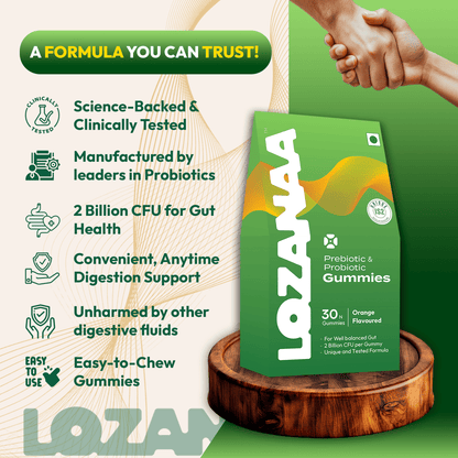Prebiotic and Probiotic Gummies | Digest Better, Live Lighter - Lozanaa