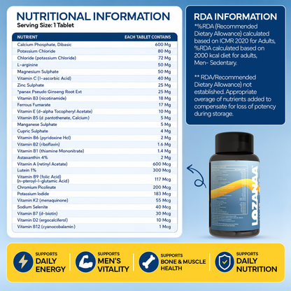 Multivitamin Tablets For Men